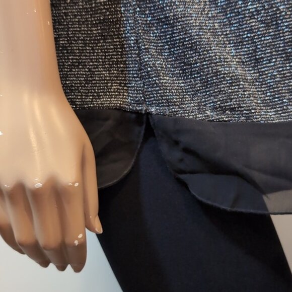 NORTHERN REFLECTIONS Metallic Knit Sleeveless Top Grey Black Size XL - Picture 8 of 11